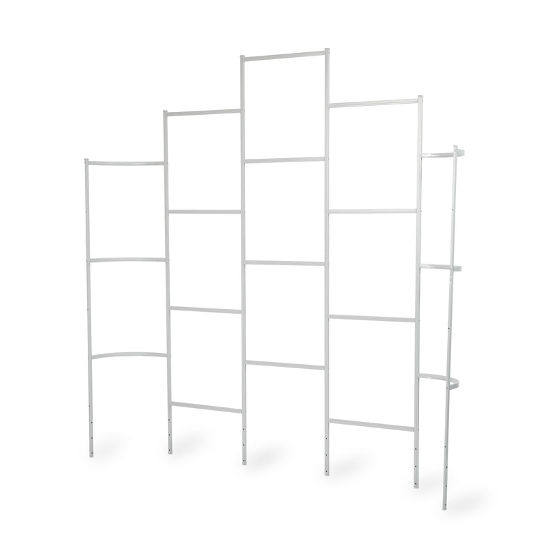 Studio image of 6 in 1 Metal Wall Trellis by itself on a white background