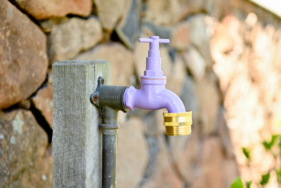 purple recycled water tap adapter
