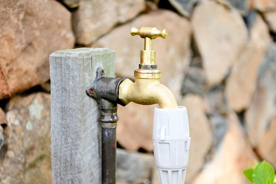 1 inch tap with Hoselink connectors fitted