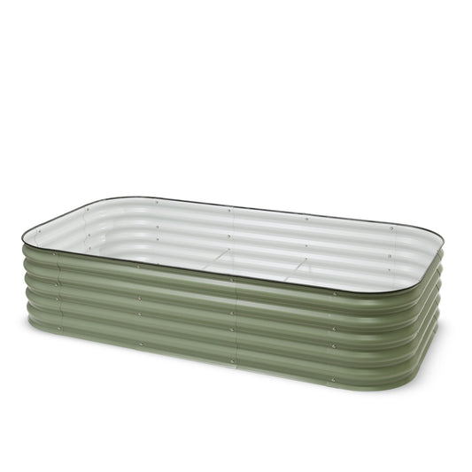 9 in 1 Metal Raised Garden Bed | 43cm Tall | Sage