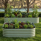 9 in 1 Metal Raised Garden Bed | 43cm Tall | Sage