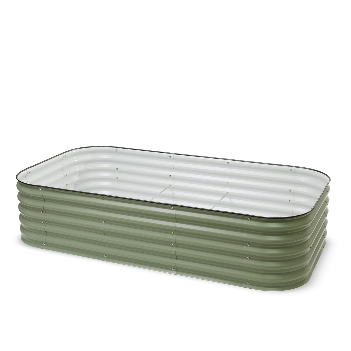 9 in 1 Metal Raised Garden Bed | 43cm Tall | Sage