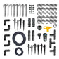 All Adjustable Drip Irrigation Kit Parts on a White Background