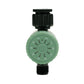 one touch timer with sage green dial and black body on a white background