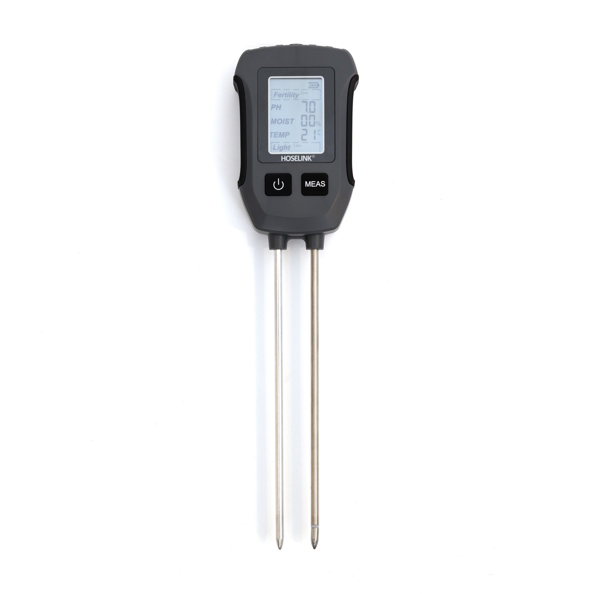 Soil Meter turned on against white background