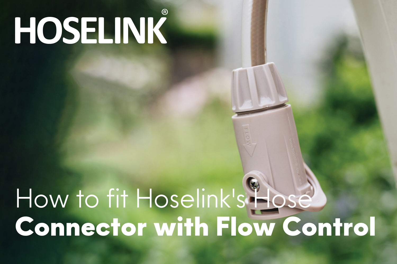 How to connect the Hoselink Hose Connector with Flow Control