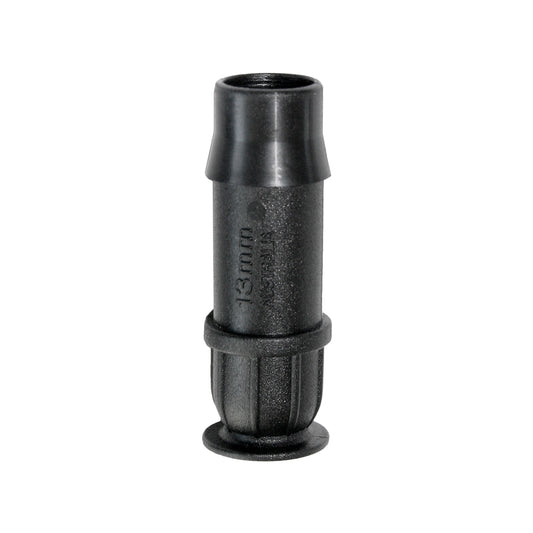 13mm irrigation end plug on a white background