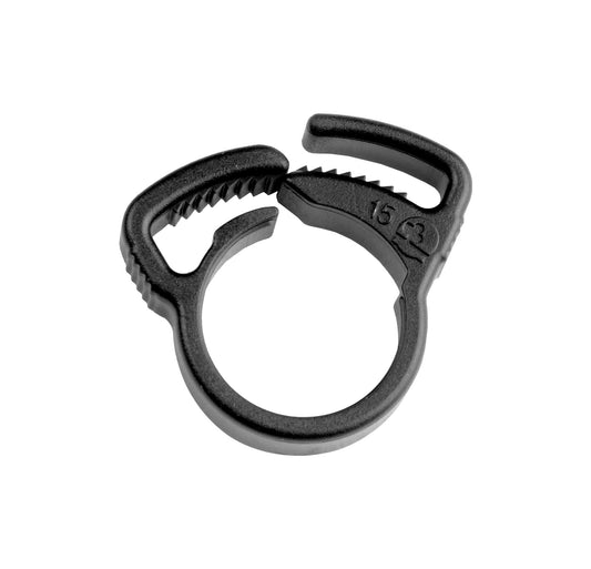 Black 13mm Ratchet Clamp on a white background