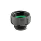 1" tap adapter for irrigation kits, with green washer an a white background