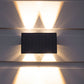 Solar Up & Down Wall Light | 4 LED | 2 Pack | Warm White | GALLERY
