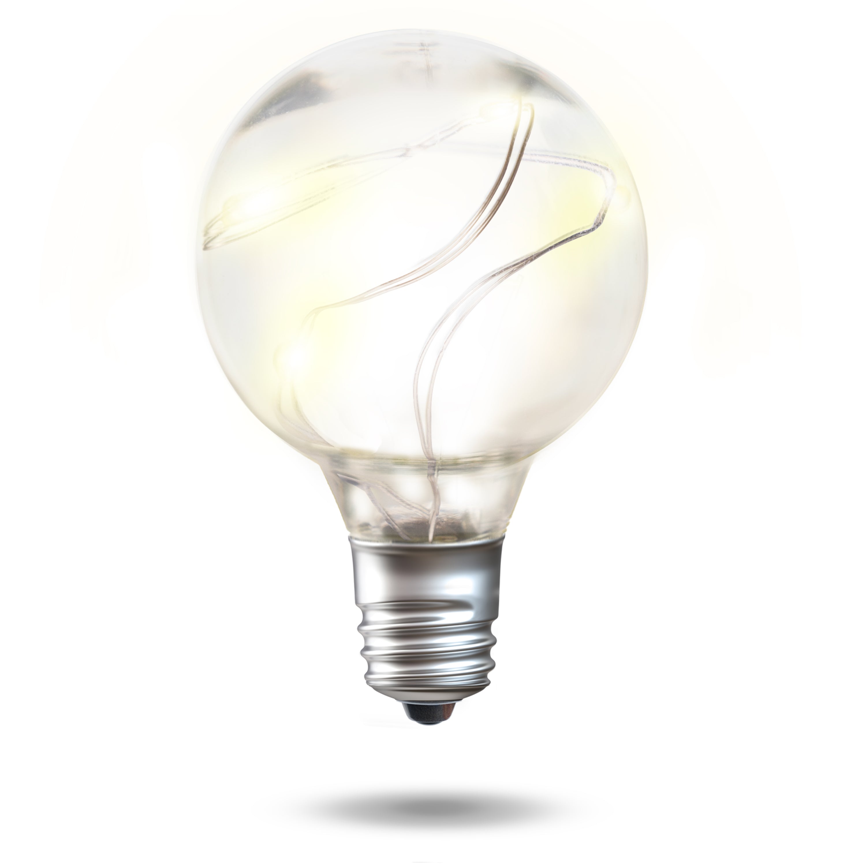 Crackle Ball Solar Festoon Lights Warm White 25 Bulbs Hoselink