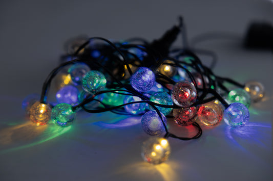Solar Festive String Lights | Multi-coloured | 50 LED | BUBBLE