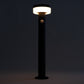 Black Stainless Steel Solar Bollard | Motion Sensor | MIDNIGHT