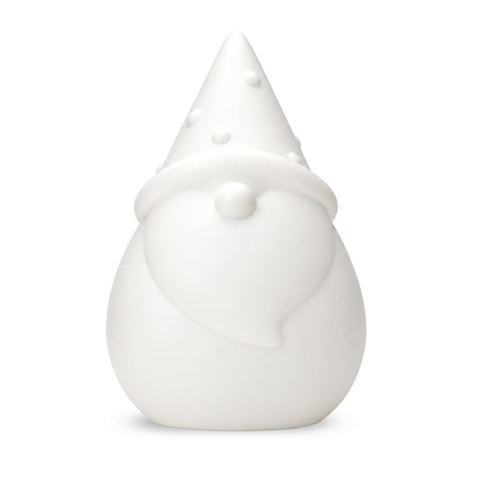 Solar Santa light on a white background