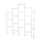 Studio image of 6 in 1 Metal Wall Trellis by itself on a white background