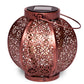 Moroccan Inspired Solar Lantern on a white background