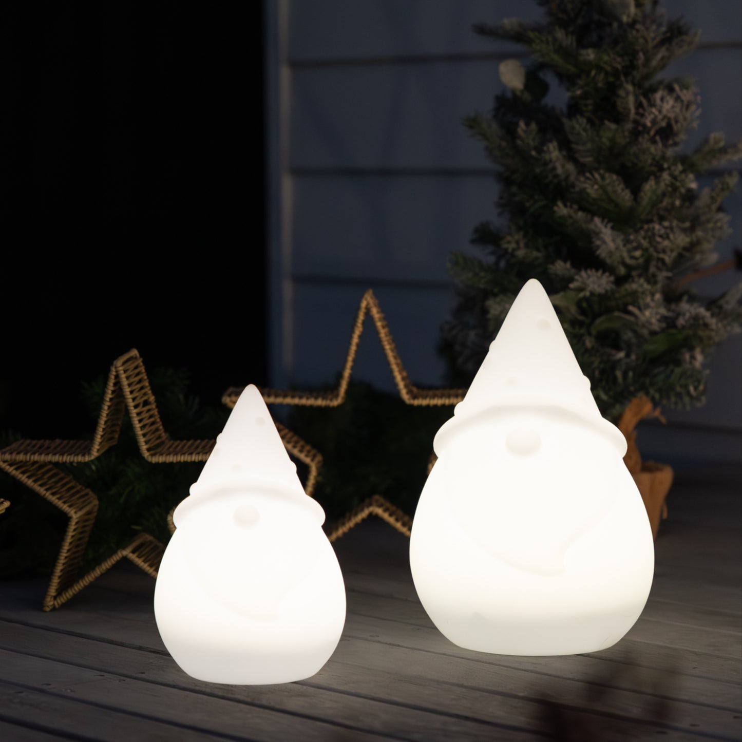Solar Santa Lights | Multi-colour Settings | Set of 2 | JOLLY