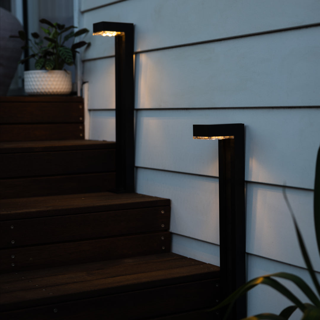 Solar Light Insert Solar Pathway Bollard Light | Minimilist | 2 Pack | Hoselink