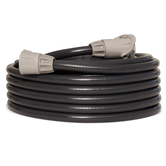 30m charcoal coloured  UltraFlex igh Perfomrant Garden Hose on a white background