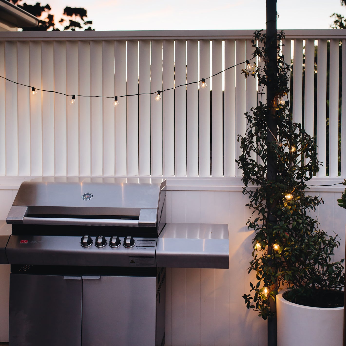 Outdoor Solar Festoon Lights Set Warm White Hoselink