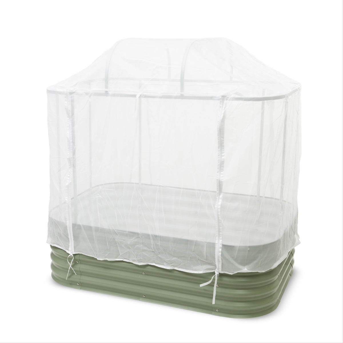 Studio image of the Year-round Greenhouse System for 6 in 1 Garden Bed studio on a white background