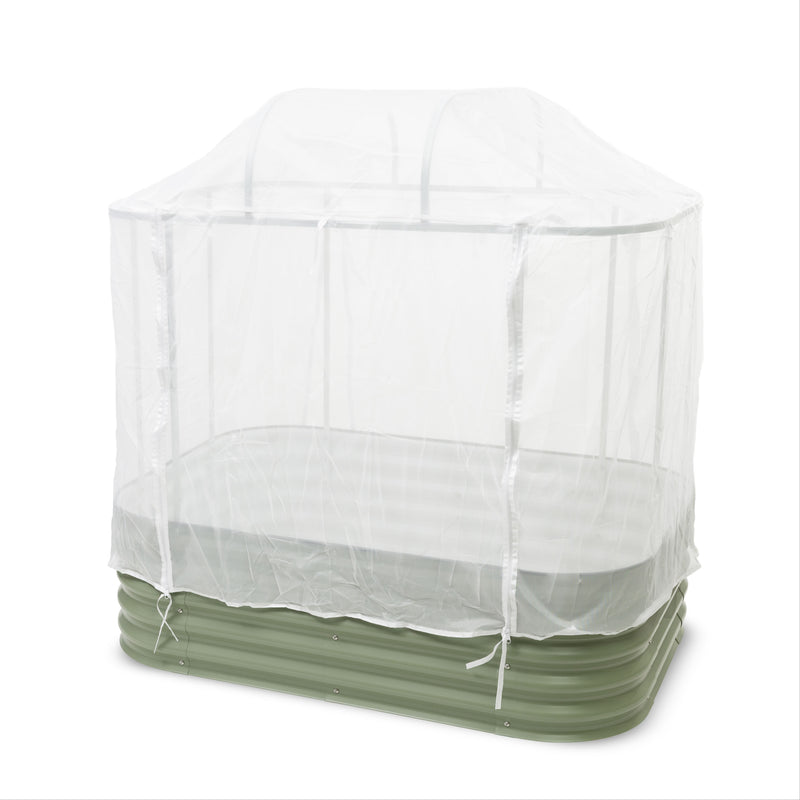Studio image of the Year-round Greenhouse System for 6 in 1 Garden Bed studio on a white background