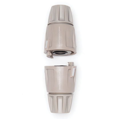 warm grey hose joiner set on a white background