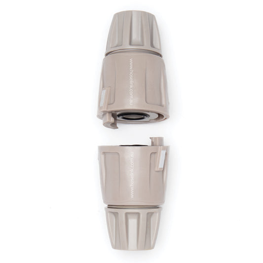 warm grey hose joiner set on a white background