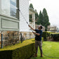 Video showing Ben Haymen using the telescopic cleaning system. Swaping out a soft brush head for a gutter cleaner head and using is multiple locations. Gutters, windows and the car