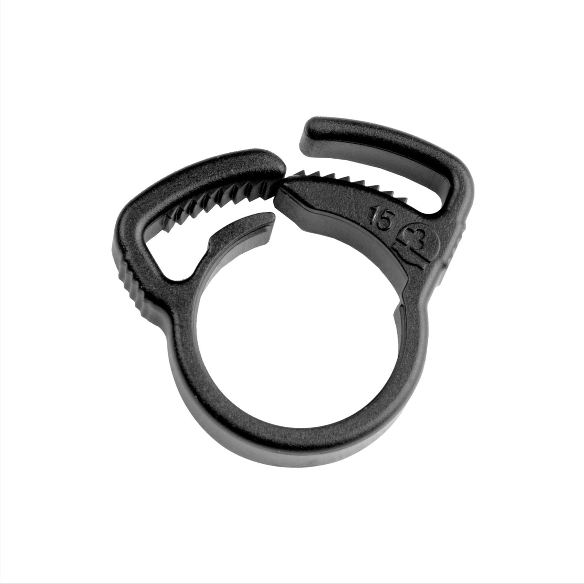Black 13mm Ratchet Clamp on a white background