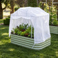 mesh cover on 6 in 1  garden bed and frame, on grass