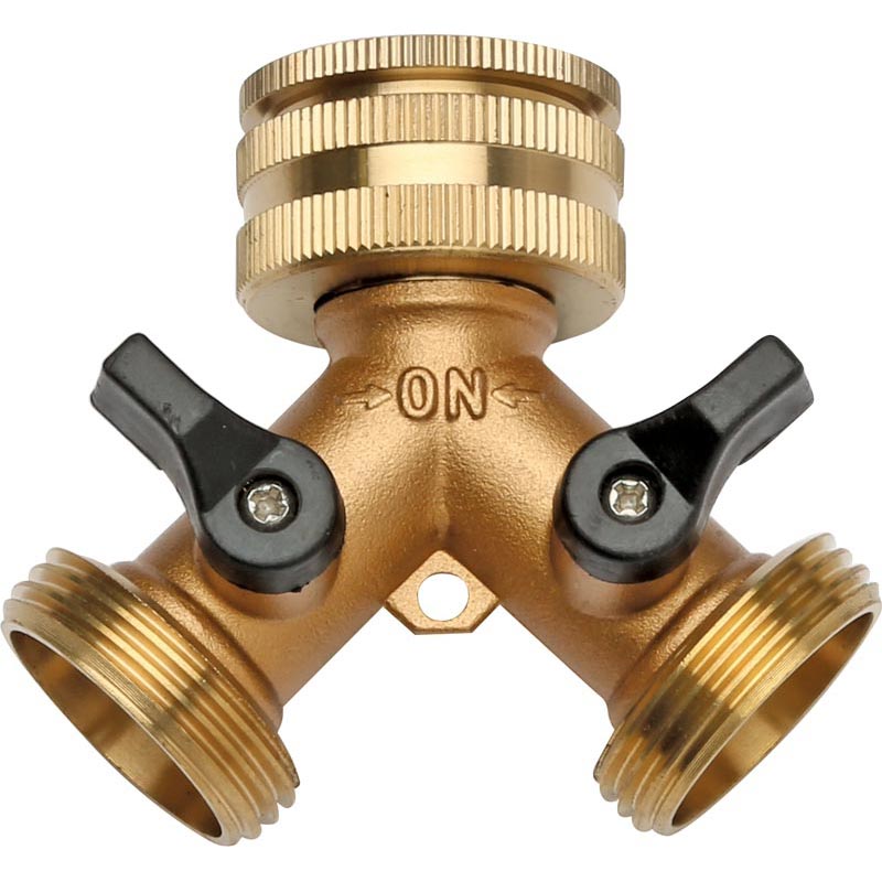 Add Tap Adapter 2-Way Brass Tap Adapter for Standard Taps | Hoselink