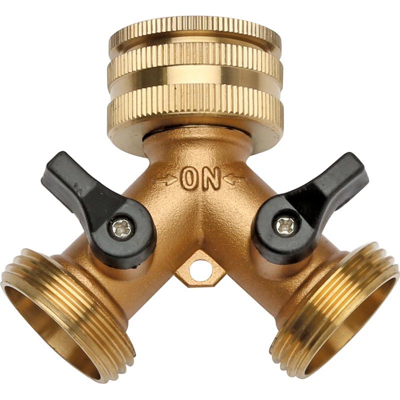 2-Way Brass Tap Adapter