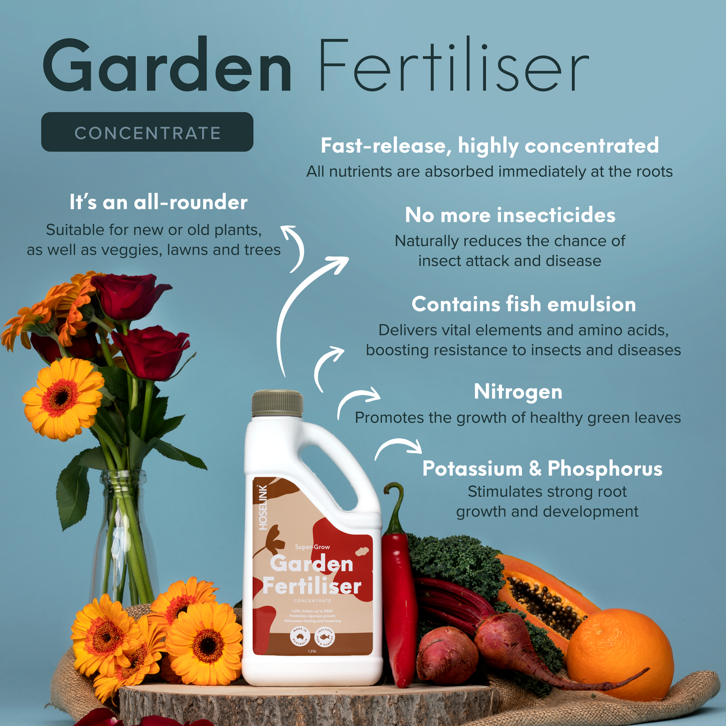 Super-Grow Garden Fertiliser Concentrate