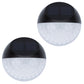 Decorative Round Solar Wall Light 1LED - 2 Pack