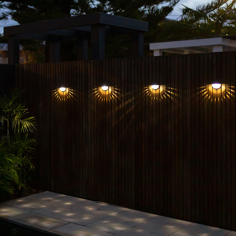 Decorative Round Solar Wall Lights 2 Pack FLAIR Hoselink
