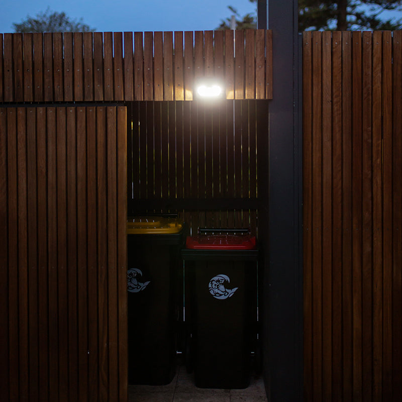 Solar fence lights store with motion sensor