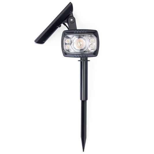 Adjustable Solar Garden Spotlight | Ground Spike | 5LED | FOCUS