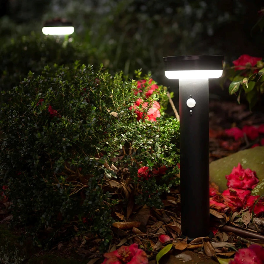 Modern Solar Bollard Light | Motion Sensor | 40LED | TORUS