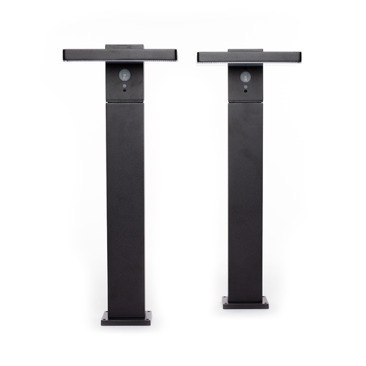 Solar Garden Path Lights | Motion Sensor | 2 Bollards | PRISM