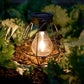 Industrial Style Solar Lantern | 2LED | Filament Globe | RUSTICA