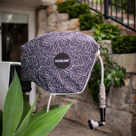 Garden Hose Reel Cover Charcoal Fern Outdoor Hose Reel Cover Hoselink