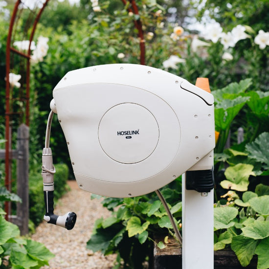 Hoselink 30m Retractable Garden Hose Reel Beige