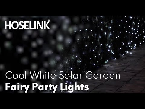 Solar Outdoor Fairy Lights Cool White | 150 LED 16.5m PIXIE – Hoselink