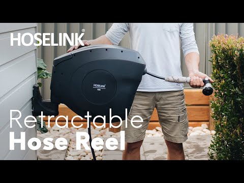 Hoselink 30m Retractable Hose Reel - Charcoal