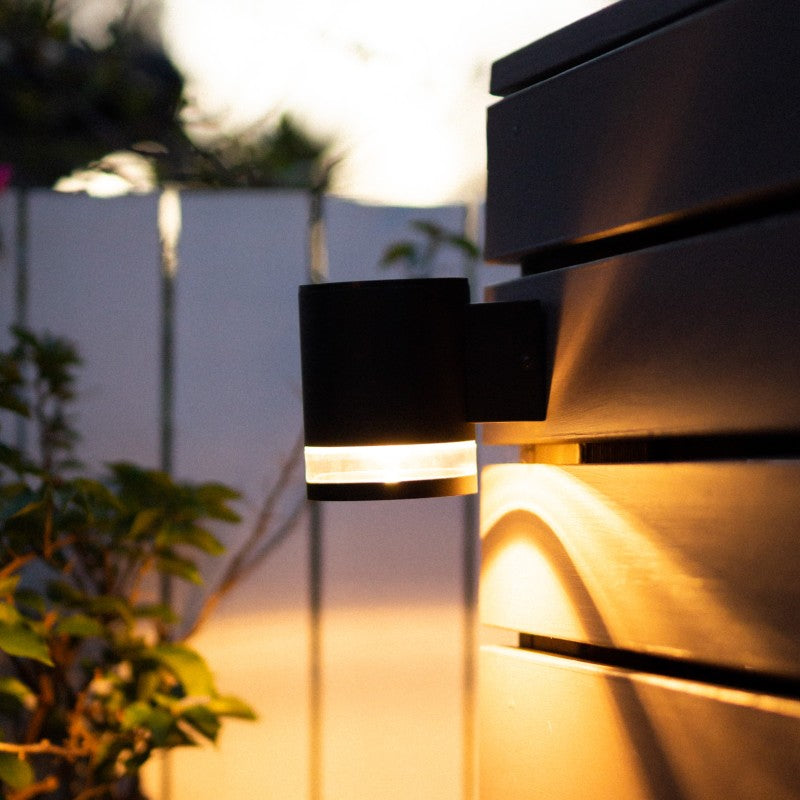 Modern Solar Wall Light | Black | 6LED | MODERNA