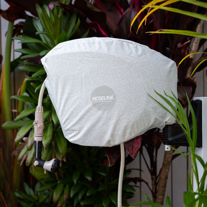 Garden Hose Reel Cover Beige Fern Outdoor Hose Reel Cover Hoselink